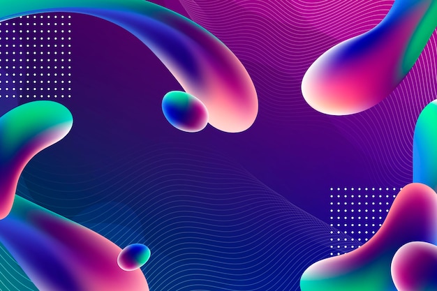 Gradient liquid abstract background