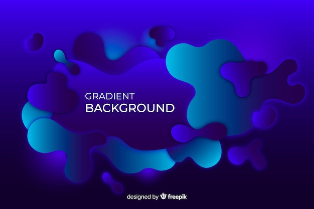 Free vector gradient liquid background