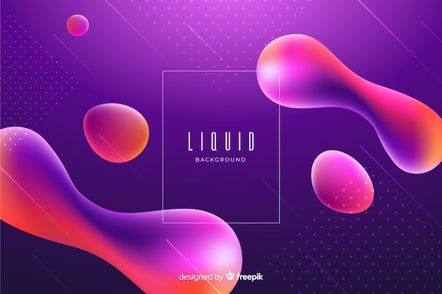 Free Vector gradient liquid background