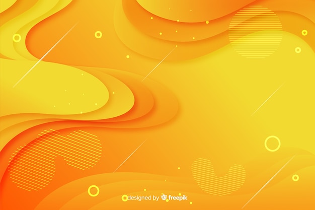 Gradient liquid shapes background