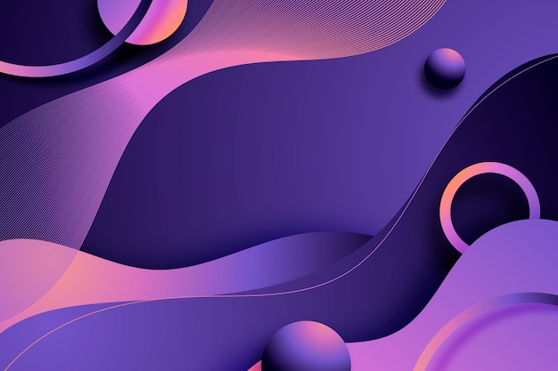 Gradient liquid wavy background