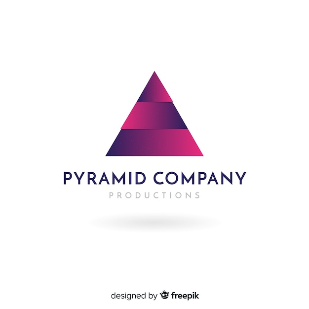 Free vector gradient logo template with abstract shape