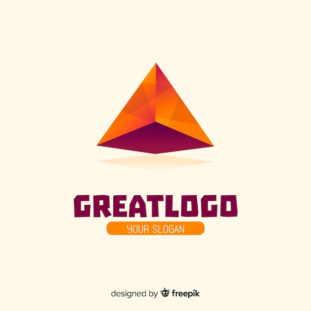 Free Vector gradient logo with abstract shape