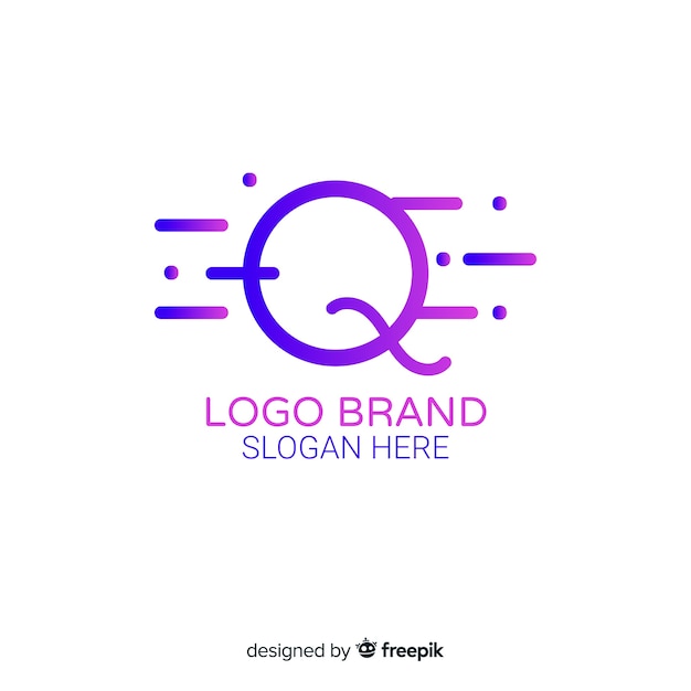 Free vector gradient logo with abstract shape