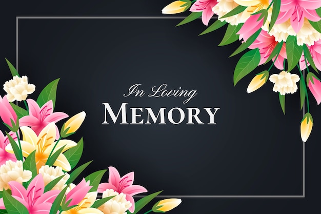 Gradient in loving memory background