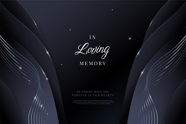 Free Vector gradient in loving memory background