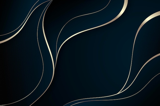 Gradient luxury background with golden lines