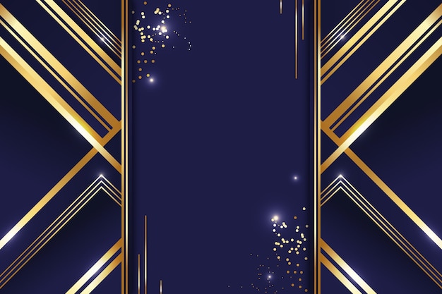 Gradient luxury golden lines background