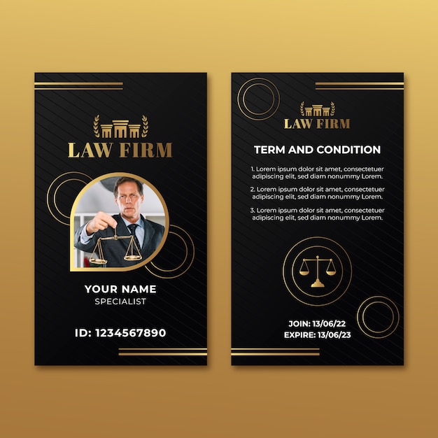 Gradient luxury law firm template