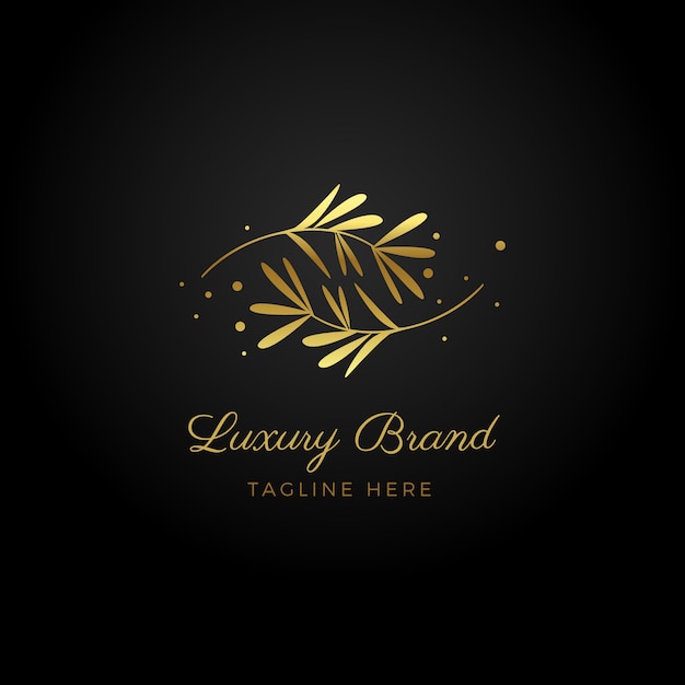 Free vector gradient luxury logo template