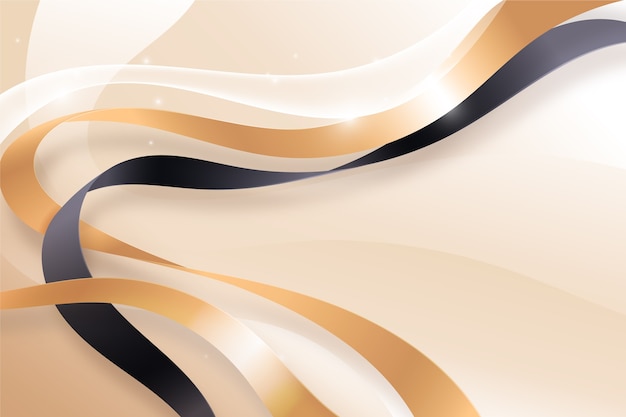 Gradient luxury ribbon background