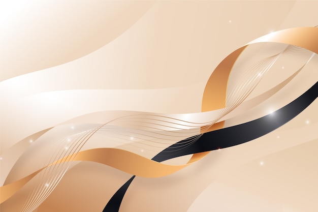 Gradient luxury ribbon background