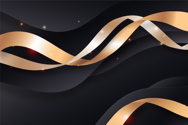 Free Vector gradient luxury ribbon background