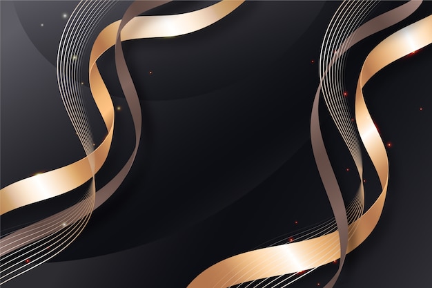 Gradient luxury ribbon background