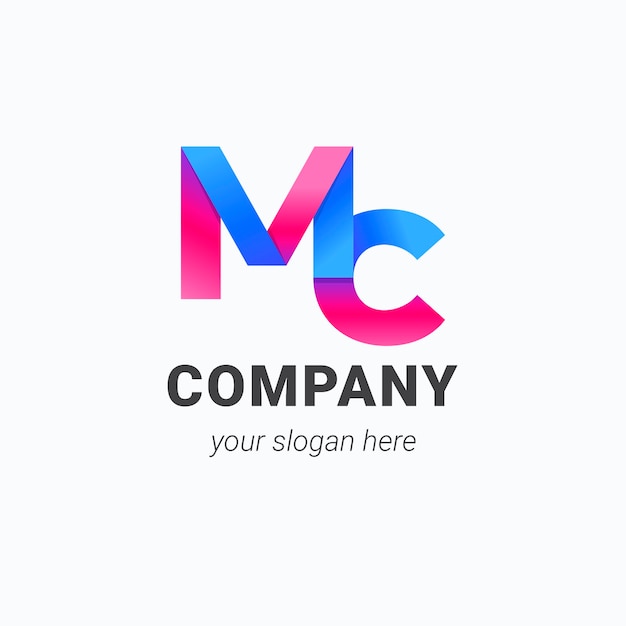 Gradient mc logo design