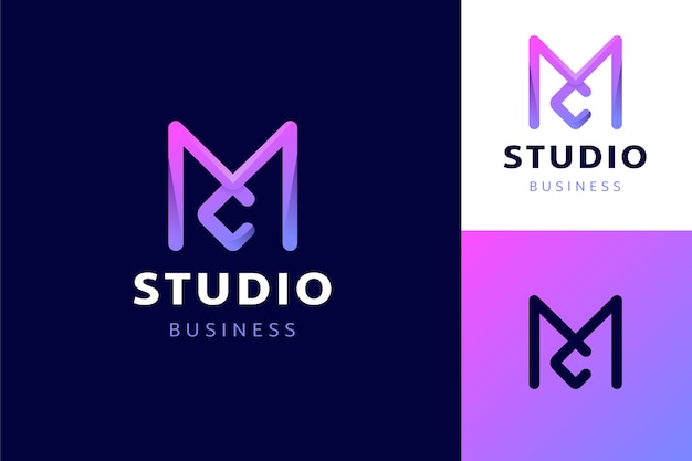 Gradient mc logo template