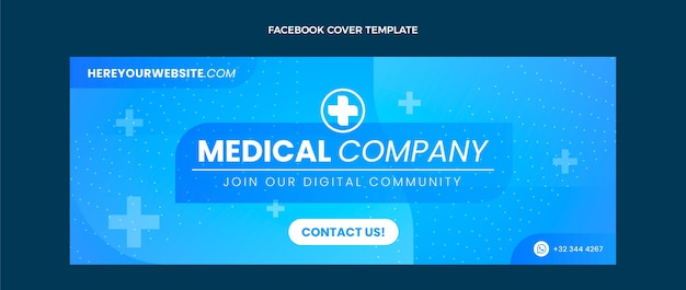 Gradient medical facebook cover