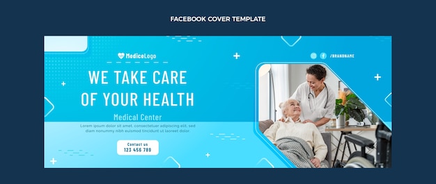 Gradient medical facebook cover