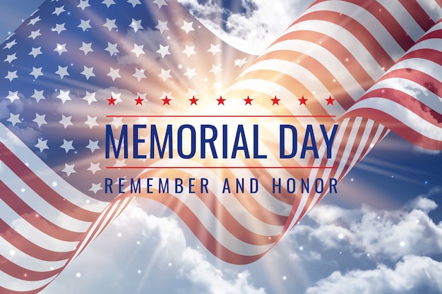 Free vector gradient memorial day background