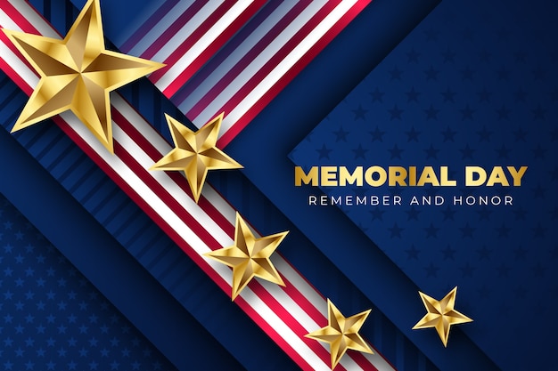 Gradient memorial day background