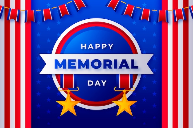 Gradient memorial day background