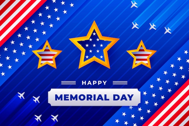 Gradient memorial day background