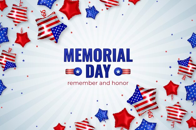 Gradient memorial day background