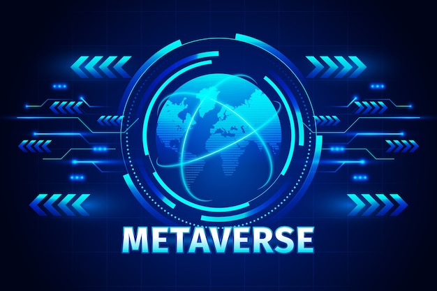 Gradient metaverse background