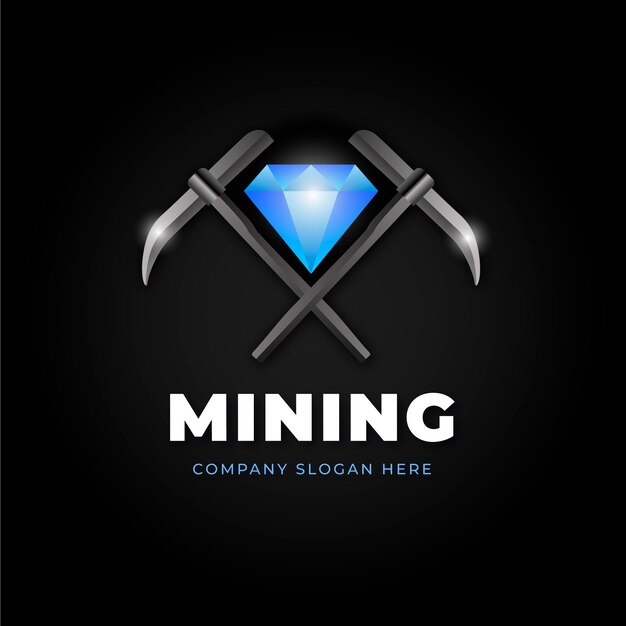 Gradient mining logo