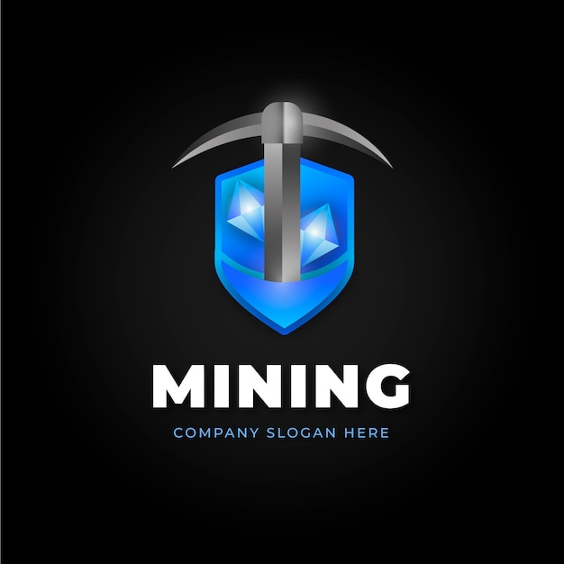 Gradient mining logo