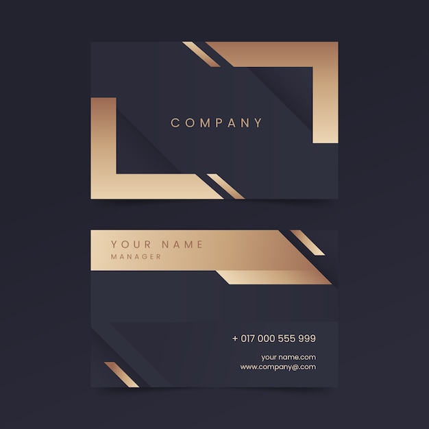 Gradient modern business card template