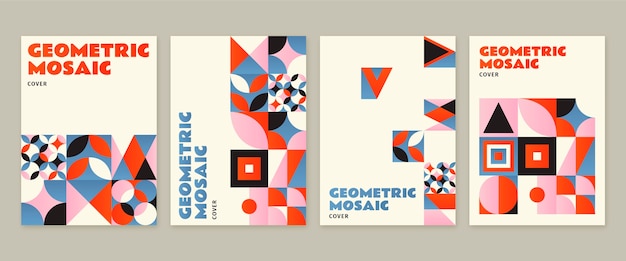 Gradient mosaic covers collection