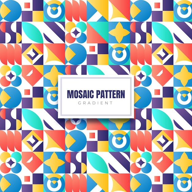 Gradient mosaic pattern design