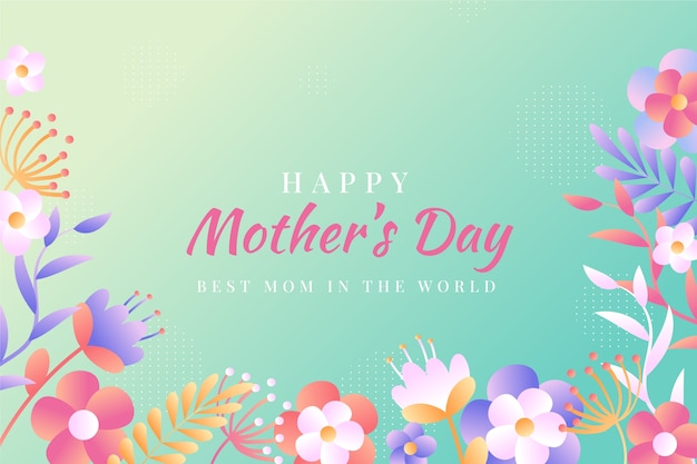 Gradient mothers day background