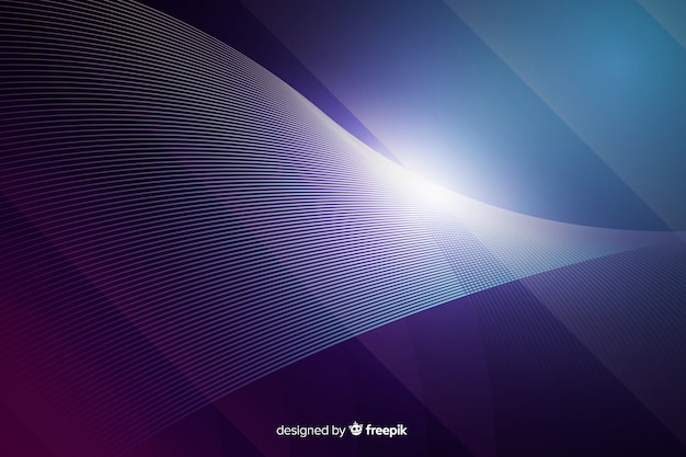 Gradient neon lights technology background