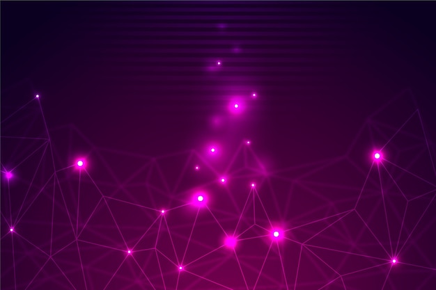 Gradient network connection background