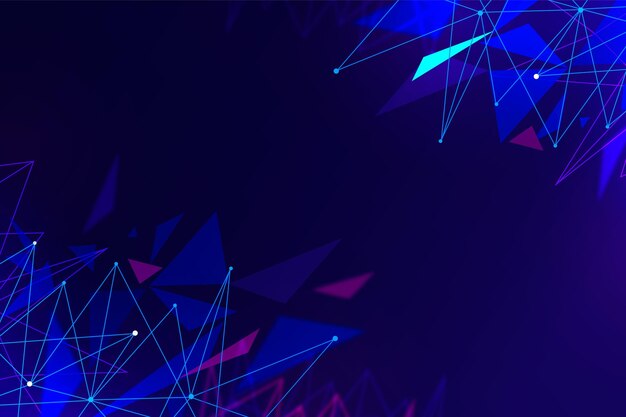 Gradient network connection background