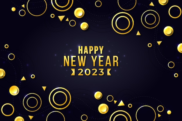 Gradient new year 2023 background