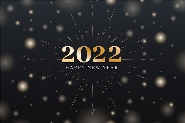 Gradient new year background with gold