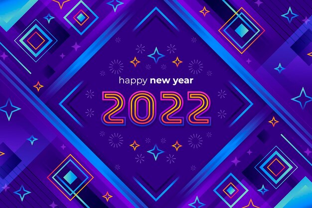 Gradient new year background