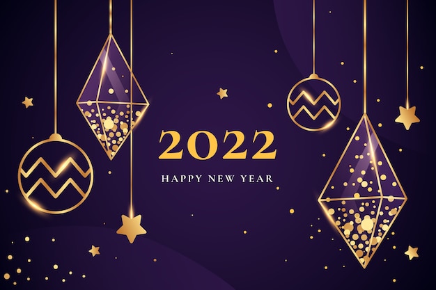 Gradient new year background