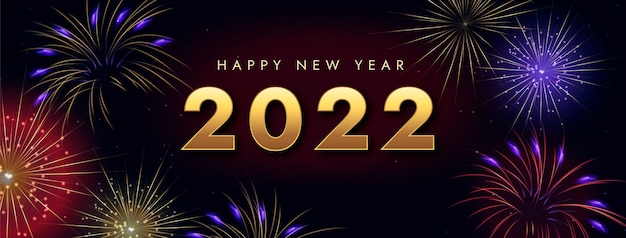 Gradient new year social media cover template