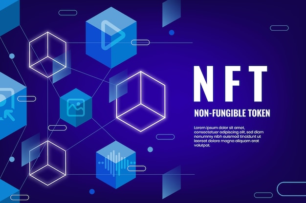 Gradient non fungible token concept