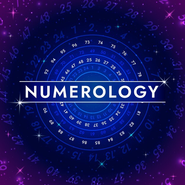 Gradient numerology background