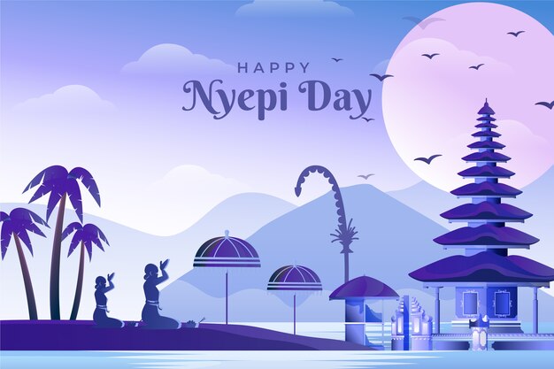 Gradient nyepi background