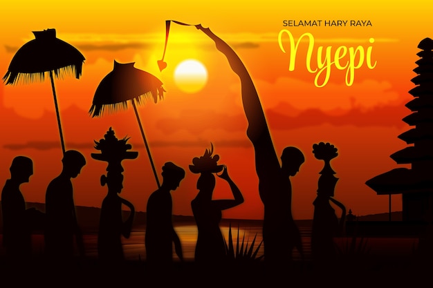 Gradient nyepi background