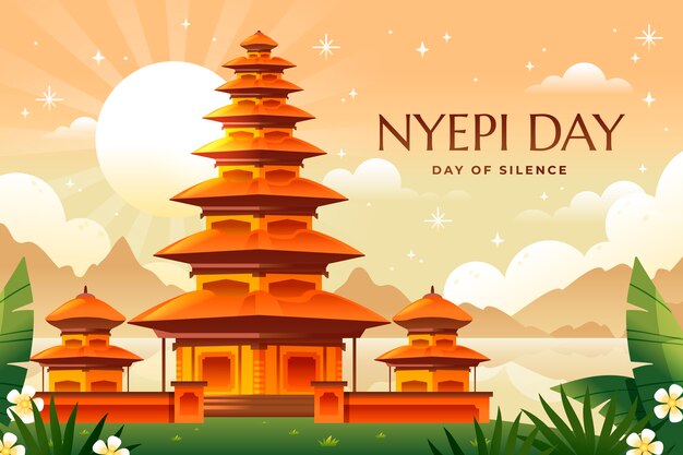 Gradient nyepi background