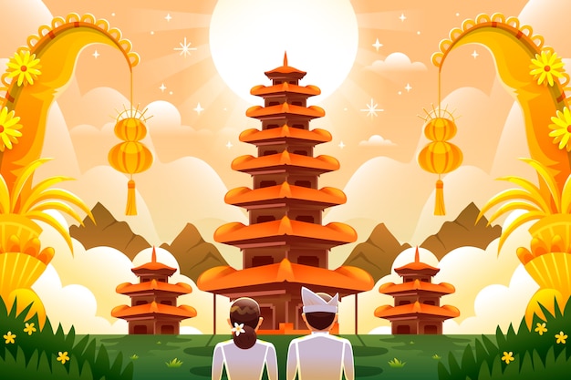 Gradient nyepi background