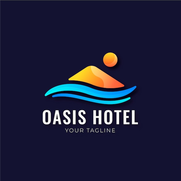 Gradient oasis logo template