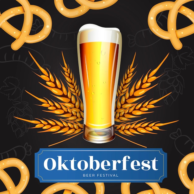 Free Vector gradient oktoberfest background